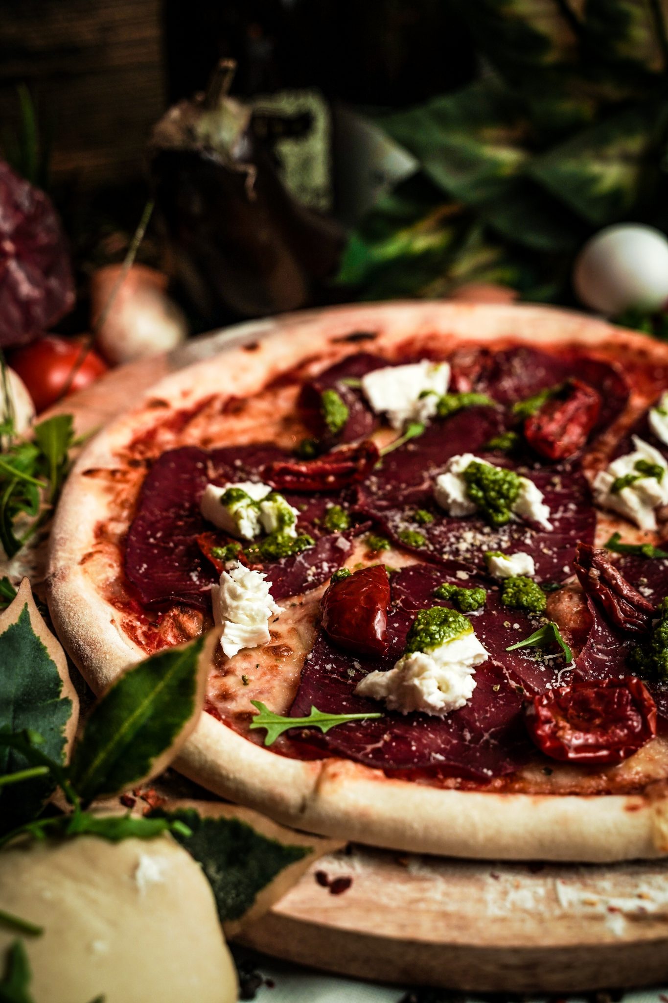 Italienische Speisen und Antipasti