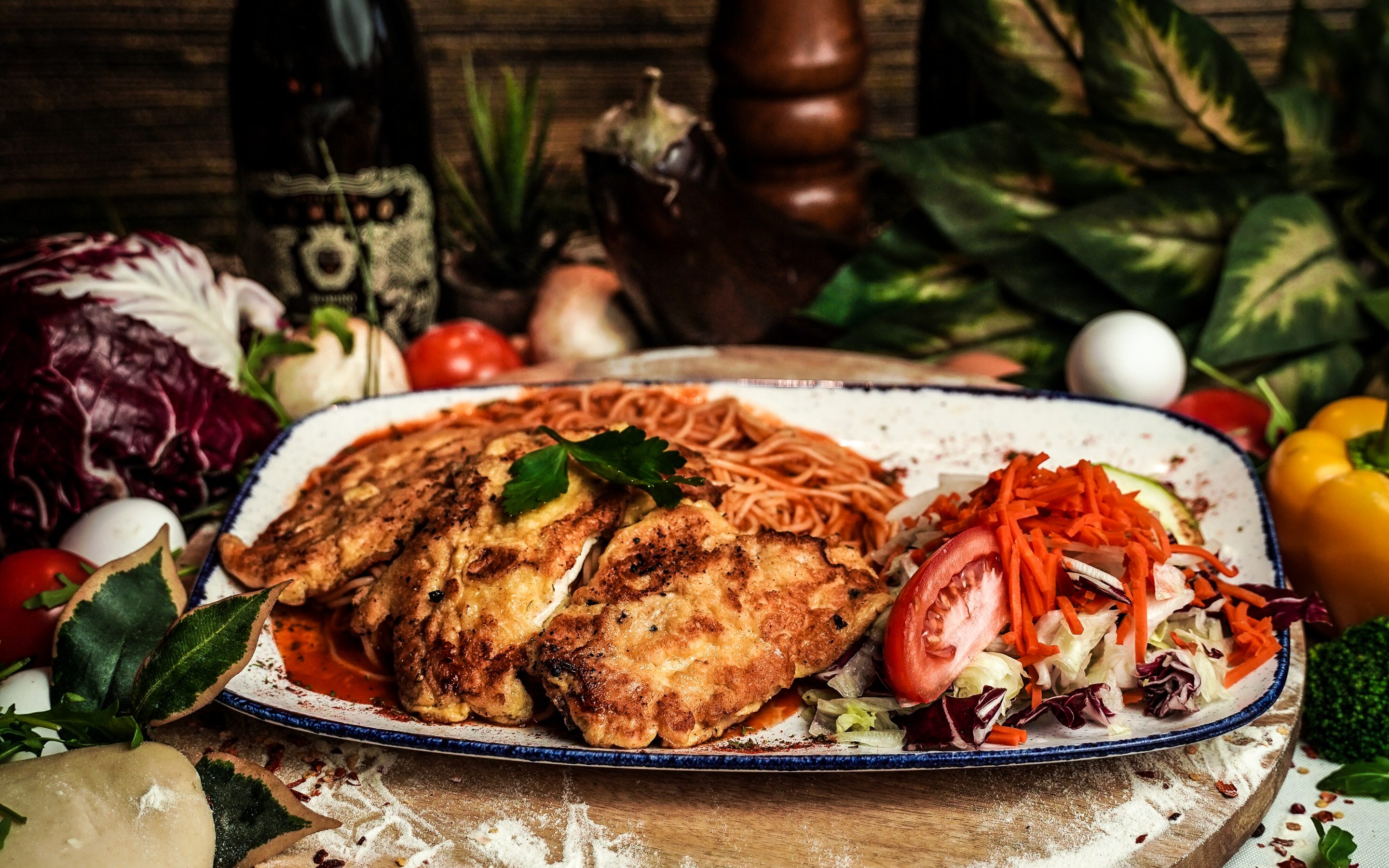 Frisch servierte Pizza